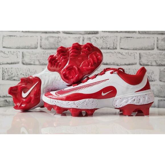 Nike Alpha Huarache Elite 4 Low MCS Baseball Cleat Shoes FD6255-105 Mens Sz 10.5 - Picture 1 of 6